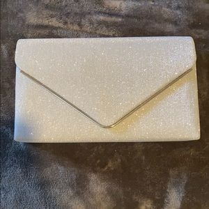 Shimmery Silver Clutch